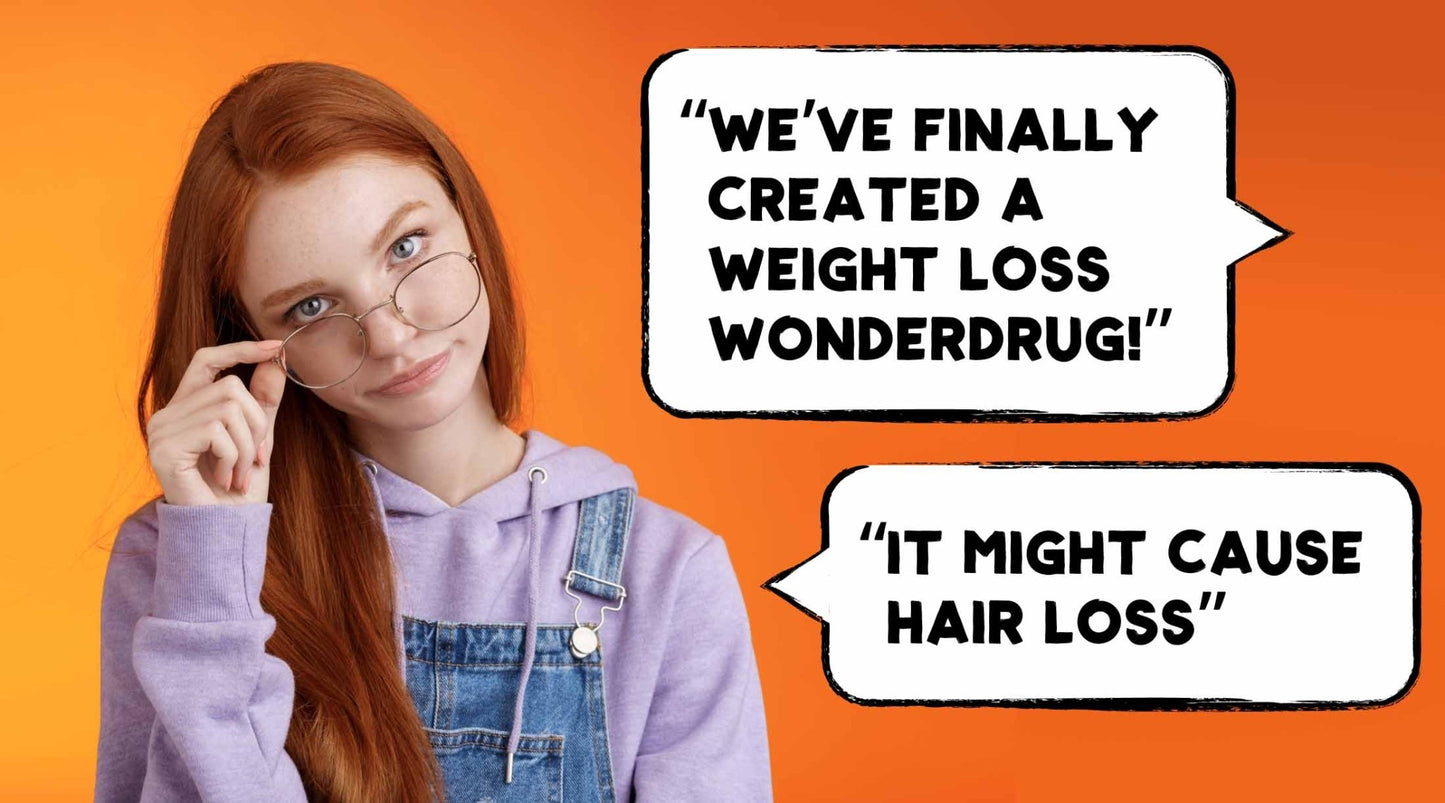 Do Weight Loss Meds Cause Hair Loss? - Nut Job Hair Building Fibres