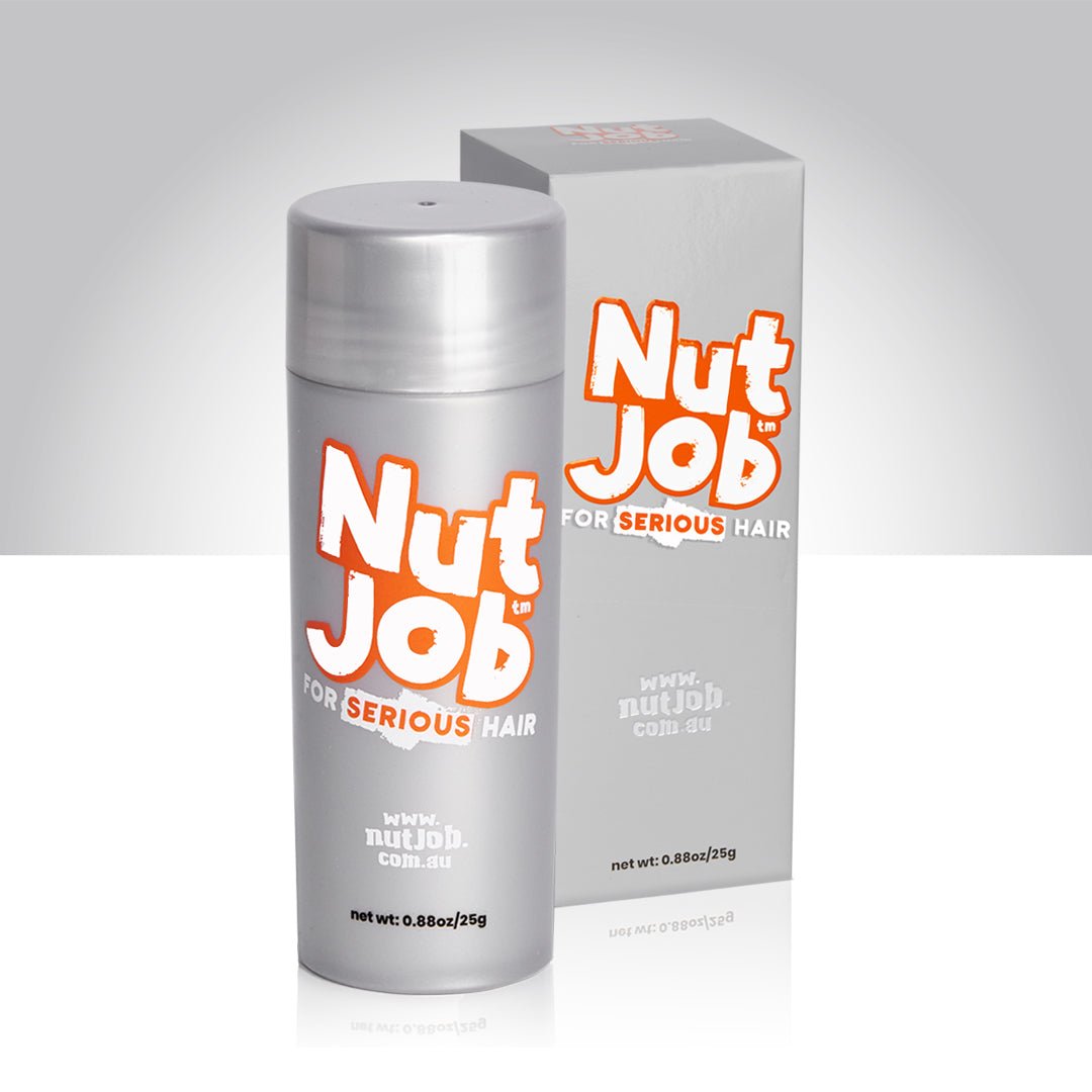 Hair Building Fibres for Hair Loss 25g - Nut Job Hair Building FibresBlack