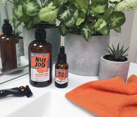 Friggin' Awesome Shave Gel - the only shave gel you will ever buy! - Nut Job Hair Building Fibres