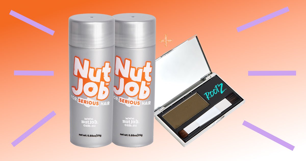 The Ultimate Dynamic Duo for Thinning Hair - Nut Job Hair Building Fibres