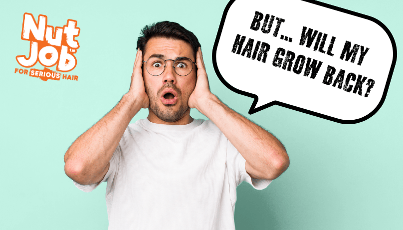 Will My Hair Grow Back? - Nut Job Hair Building Fibres