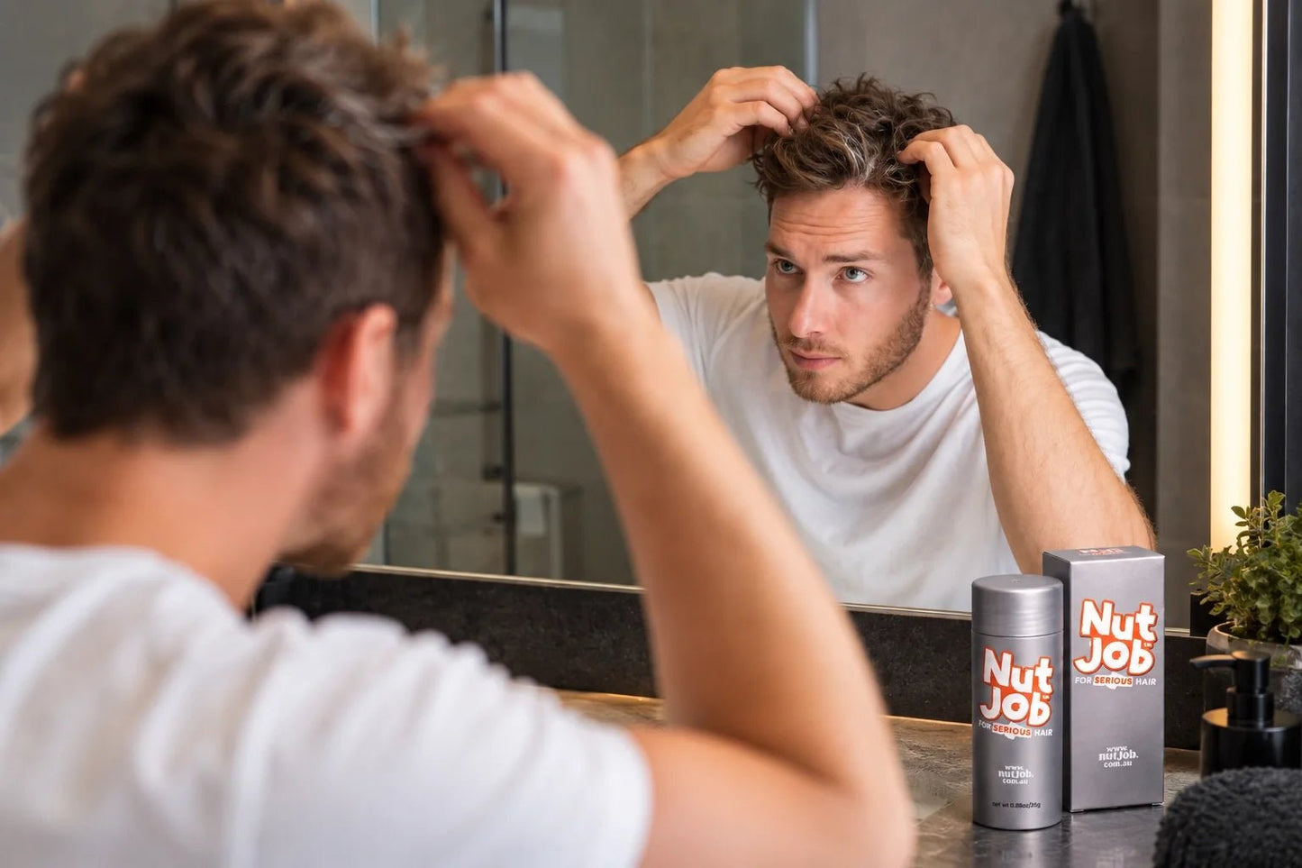 You’re Not “Going Bald Tomorrow”,  Just Thinning (And Yes, You Can Fix It) - Nut Job Hair Building Fibres