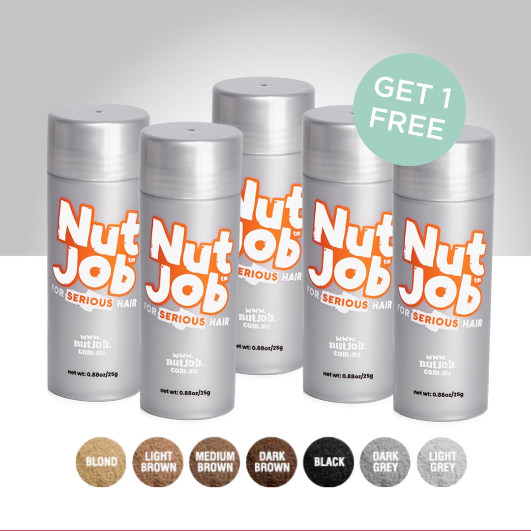 
                  
                    Nut Job Hair Fibres 5 Pack - GET ONE FREE! Bulk Buy
                  
                