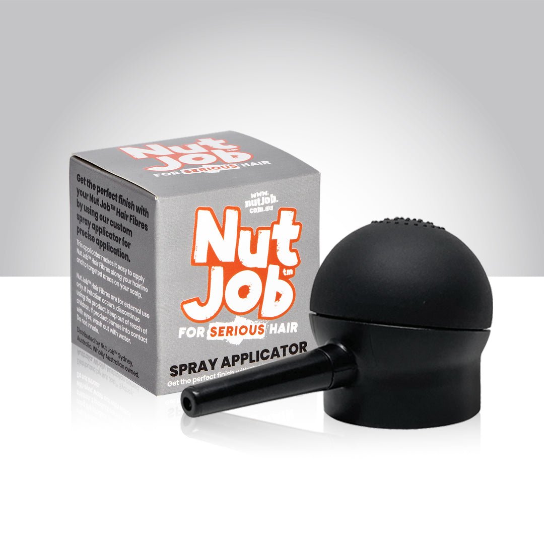 Nut Job Hair Fibre Packs with Spray Applicator - Nut Job Hair Building Fibres