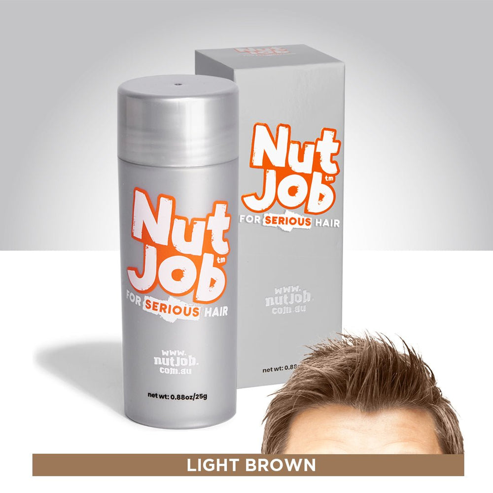 
                  
                    Hair Thickening Fibres for Hair Loss 25g - Nut Job Hair Building FibresLight Brown
                  
                