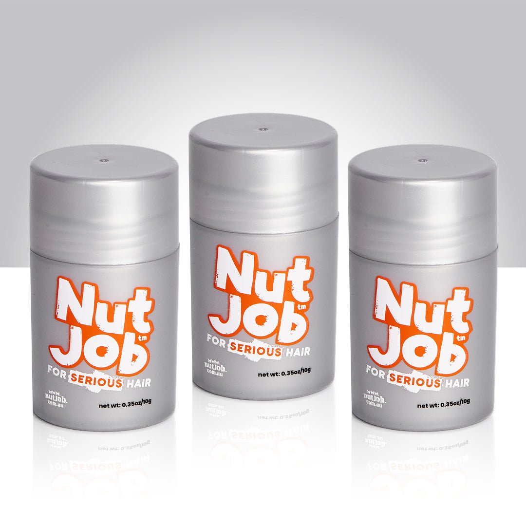 Nut Job Hair Building Fibres Travel Size Three Pack - Bulk Buy